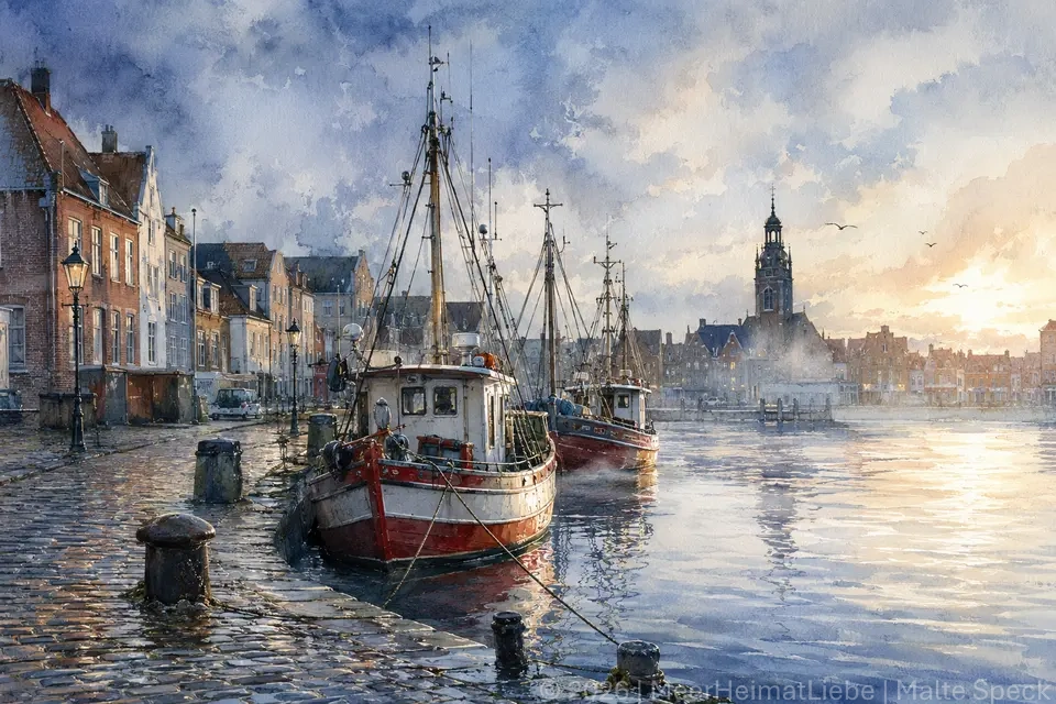 Hafenmorgen in Husum