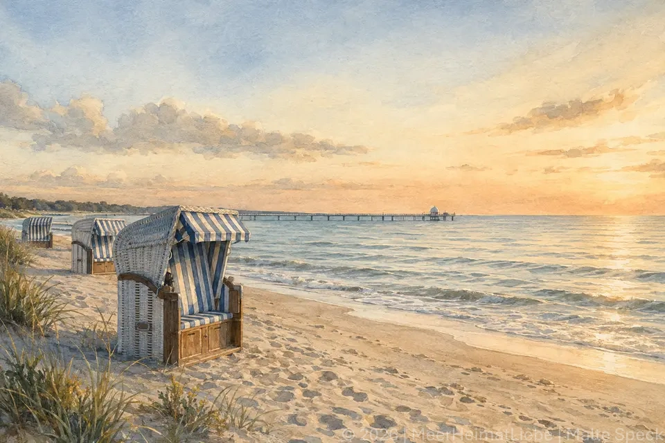 Später Strandtag in der Lübecker Bucht